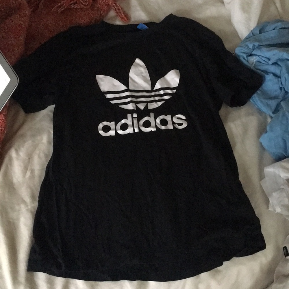 Adidas Black Logo Tee